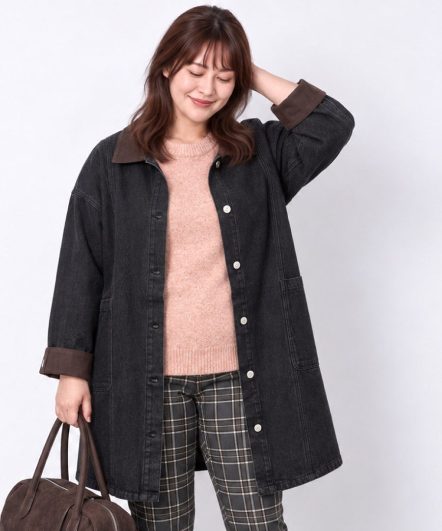【sabstreet bis】【web限定】 コーデュロイカラーデニムコート【先行予約】