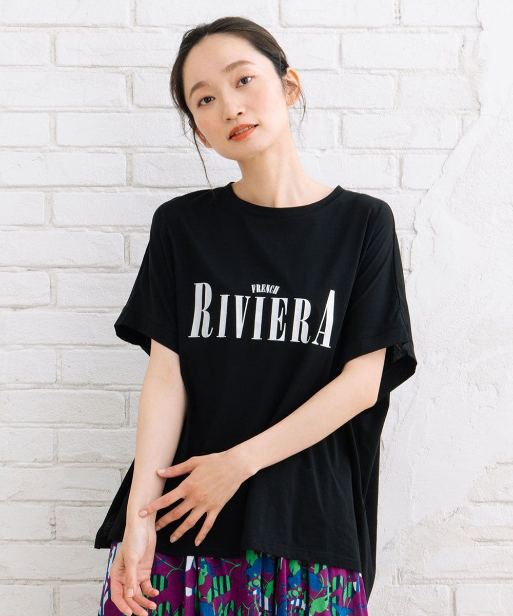 【sabstreet bis】箔プリントロゴTシャツ