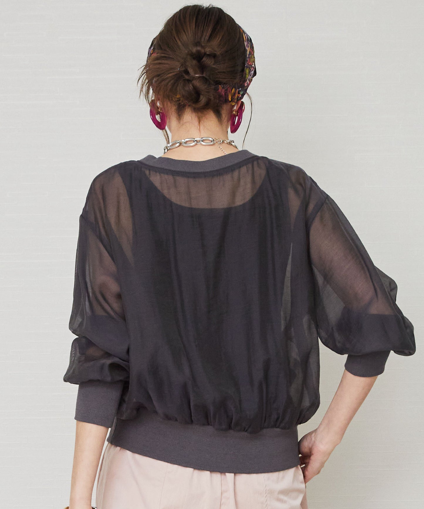 レディース ブラウス シアー ロゴ|JETSET SOLO PLUS(ジェットセットソロプラス) 公式通販|セレクトショップ レディース ファッション きれいめカジュアル