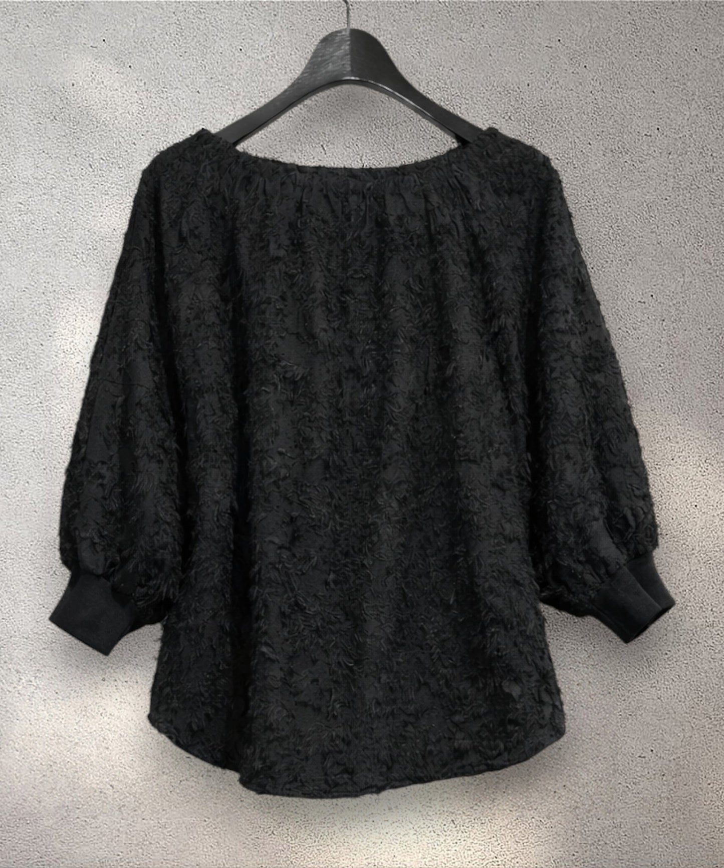 【JETSET SOLO PLUS】ボタニカルカットジャガードブラウス