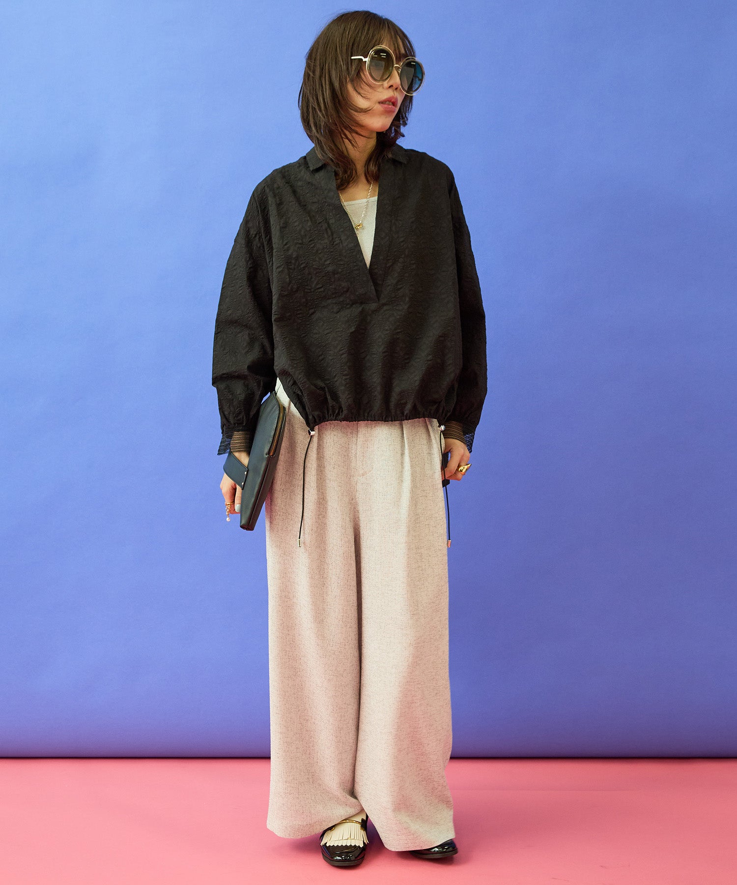 【FONT LAB】ランダムサッカードロストスキッパーシャツ’26