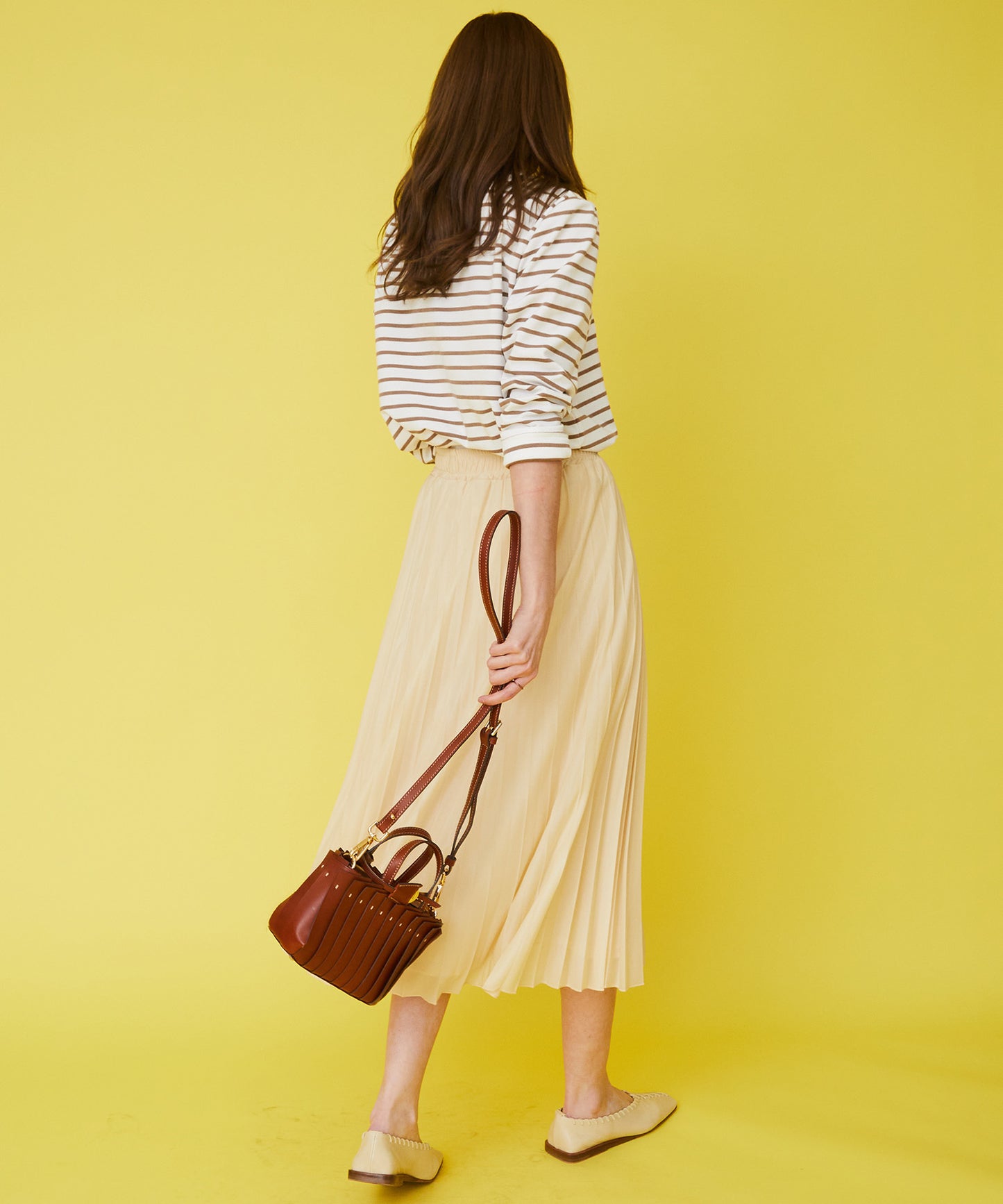 【JETSET SOLO PLUS】シアープリーツスカート