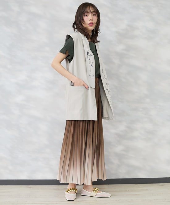 【FONT LAB】グラデーションプリーツスカート’26SS