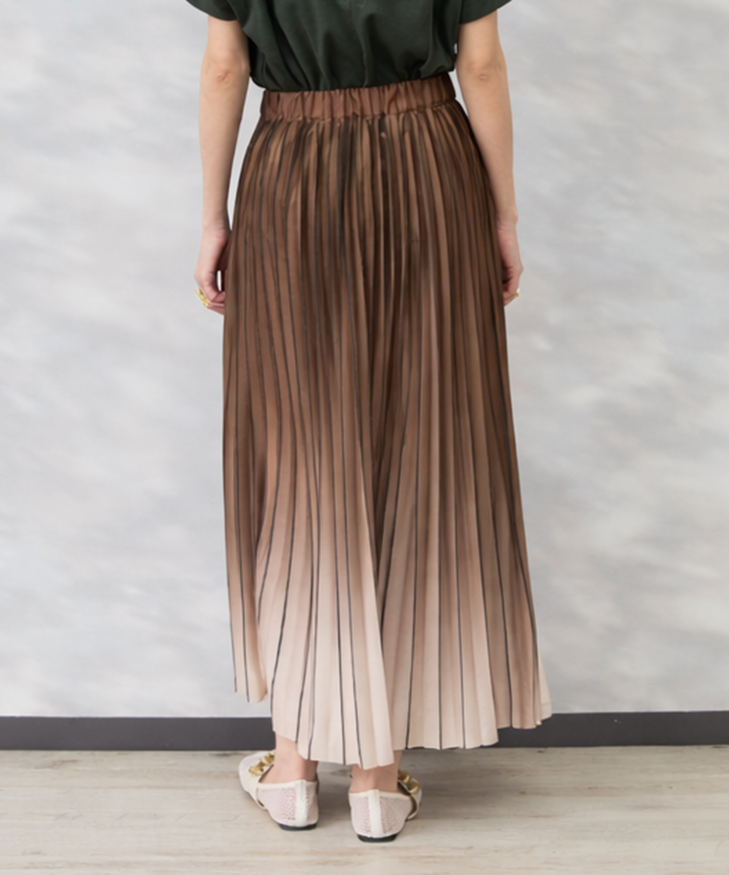 【FONT LAB】グラデーションプリーツスカート’26SS