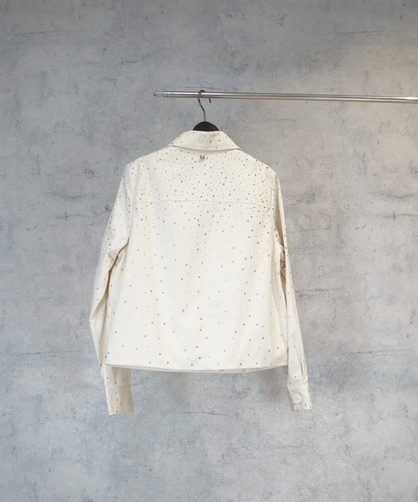 【LOLA CASADEMUNT BY MAITE】ラインストーンホワイトGジャン