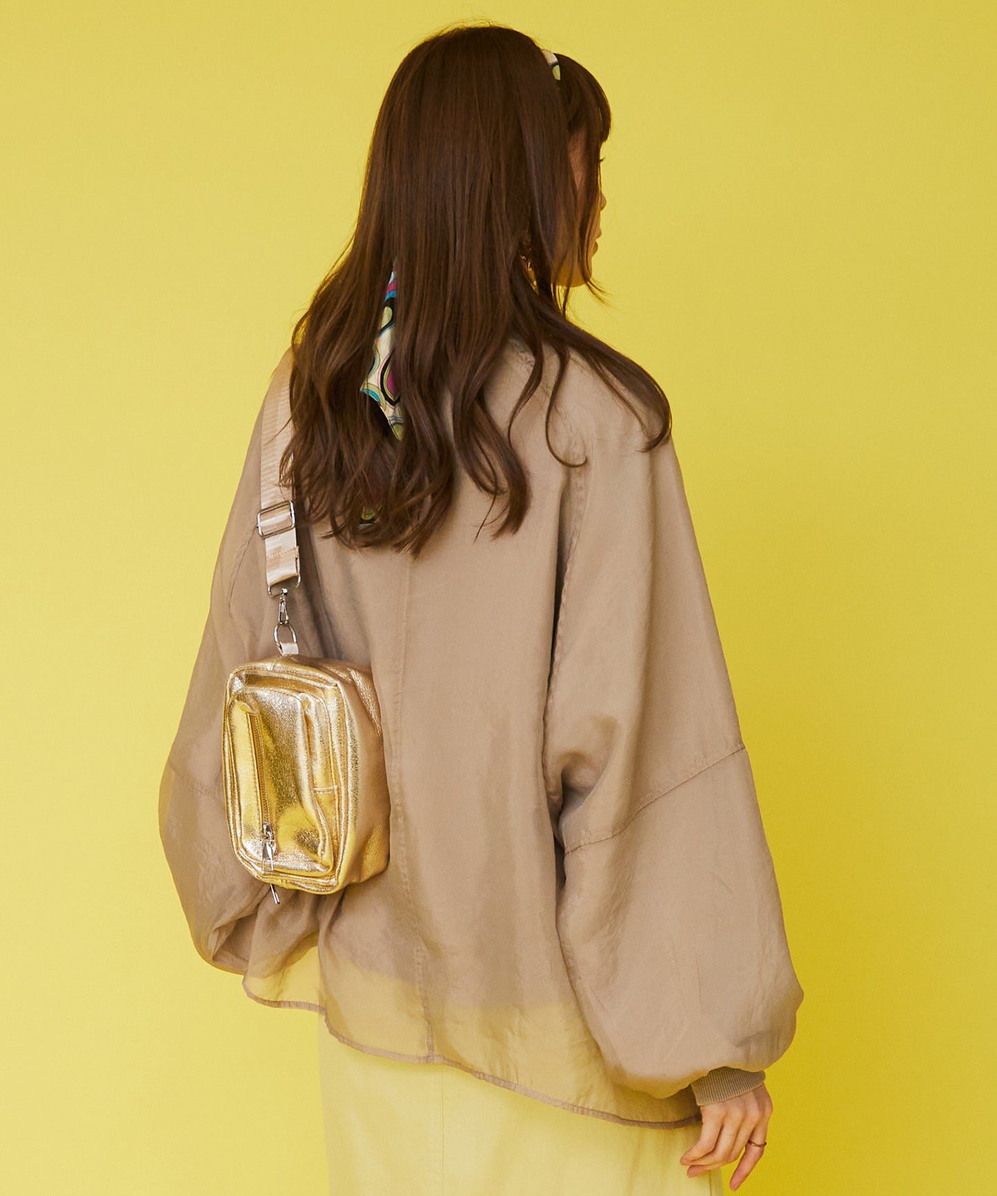 【FONT LAB】オーガンジーレイヤードスウェット