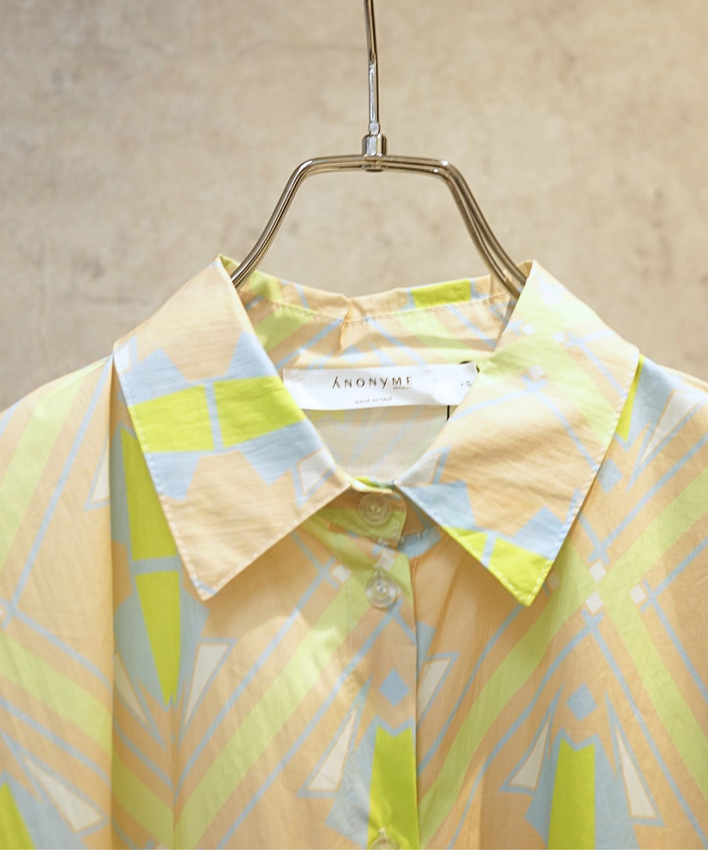 【サンプル商品】 ANONYME オルテガプリントシャツワンピース