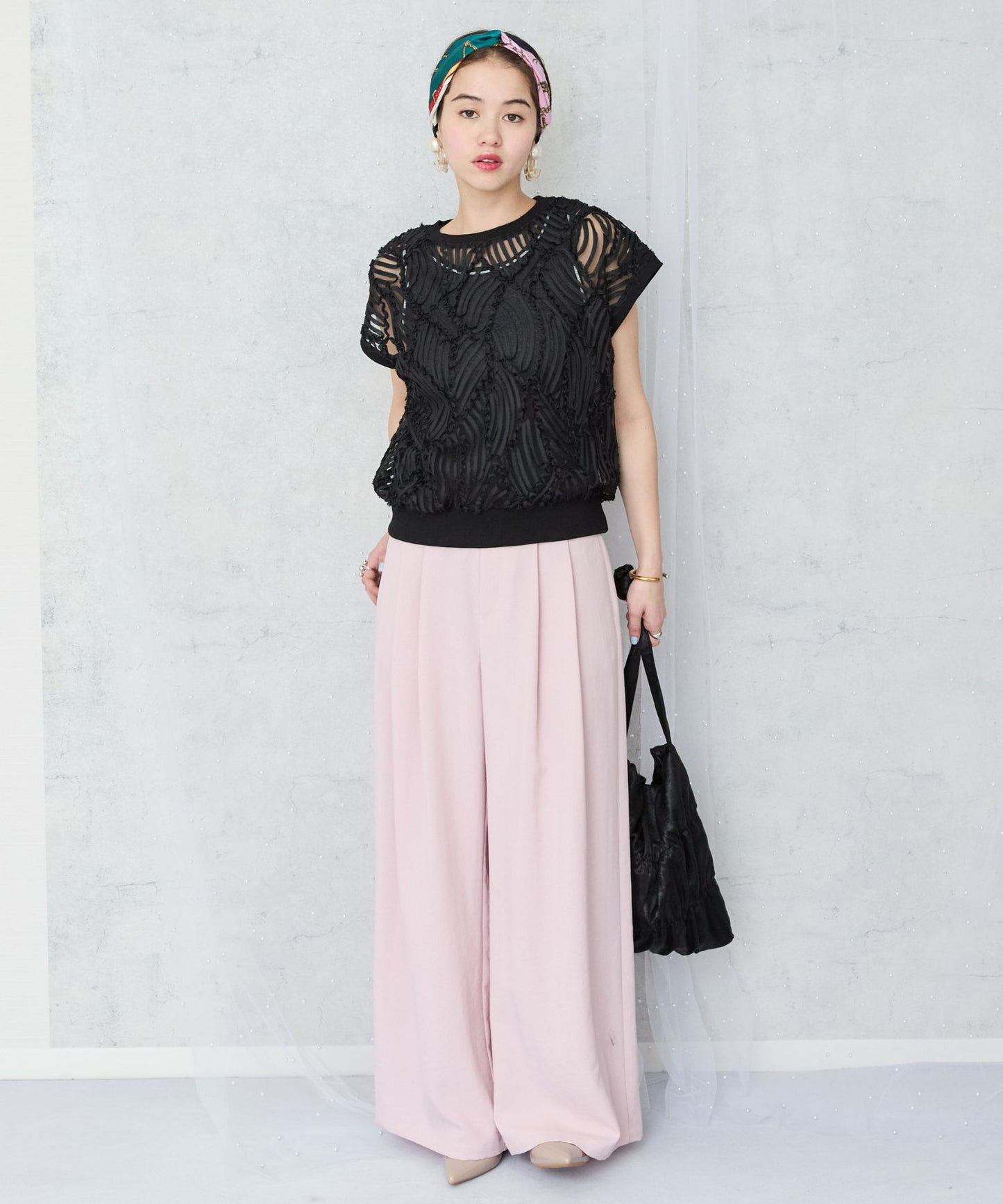 【JETSET SOLO PLUS】タンブラーオックスワイドパンツ