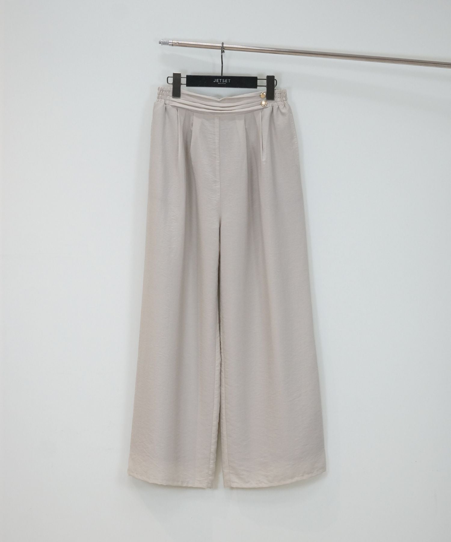 【JETSET SOLO PLUS】COOLTOUCH ウエストタックワイドパンツ