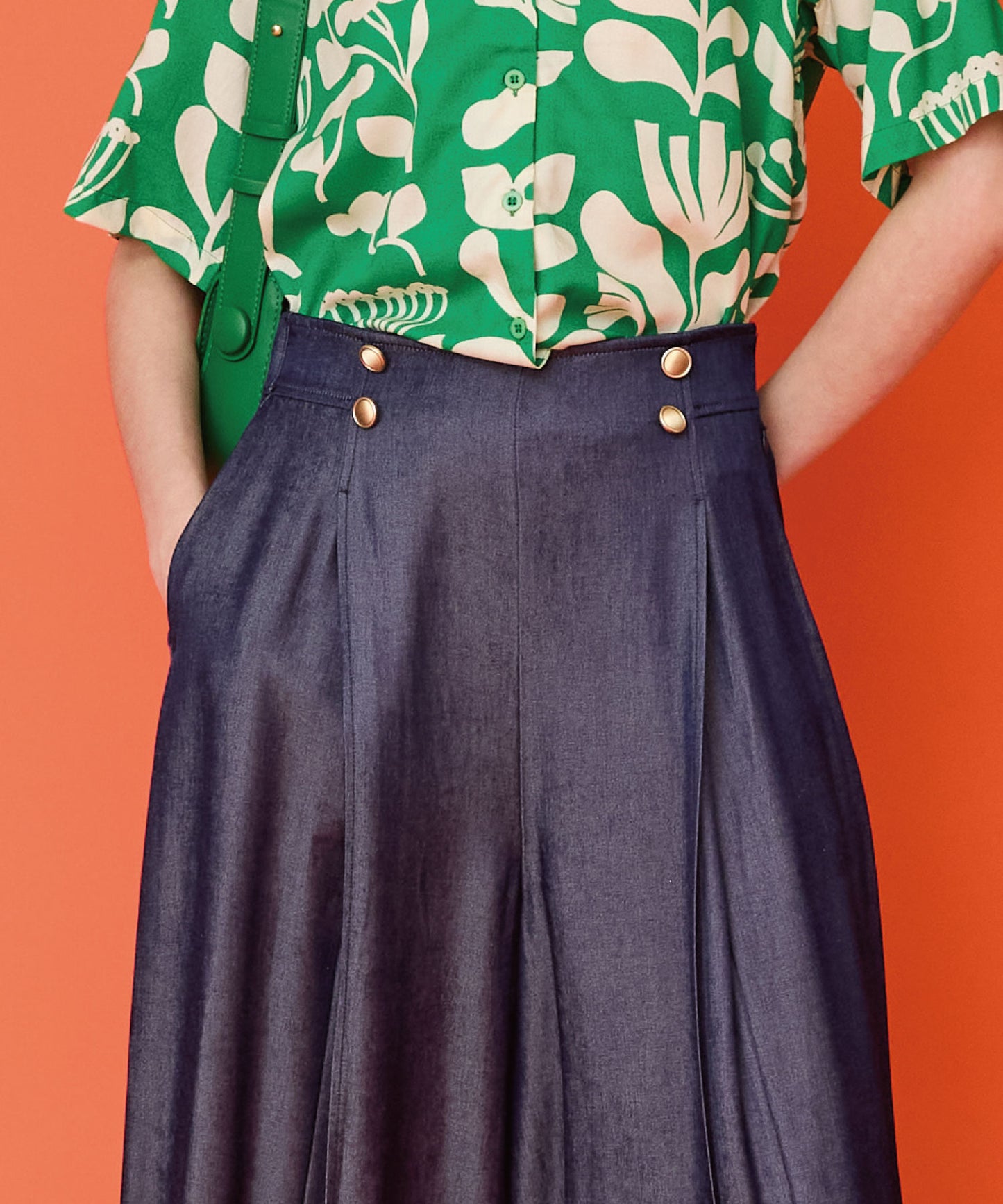 レディース ワイドパンツ デニム ダンガリー|JETSET SOLO PLUS(ジェットセットソロプラス) 公式通販|セレクトショップ レディース ファッション きれいめカジュアル