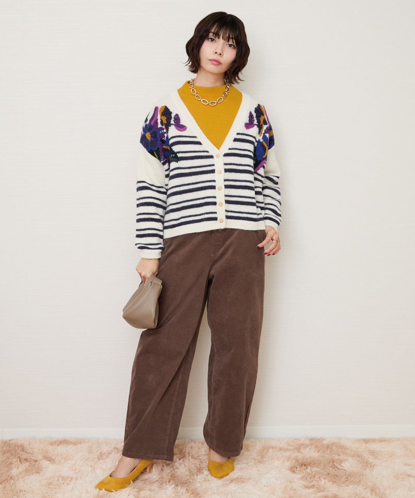 【FONT LAB】コーデュロイストレッチ カーヴィパンツ