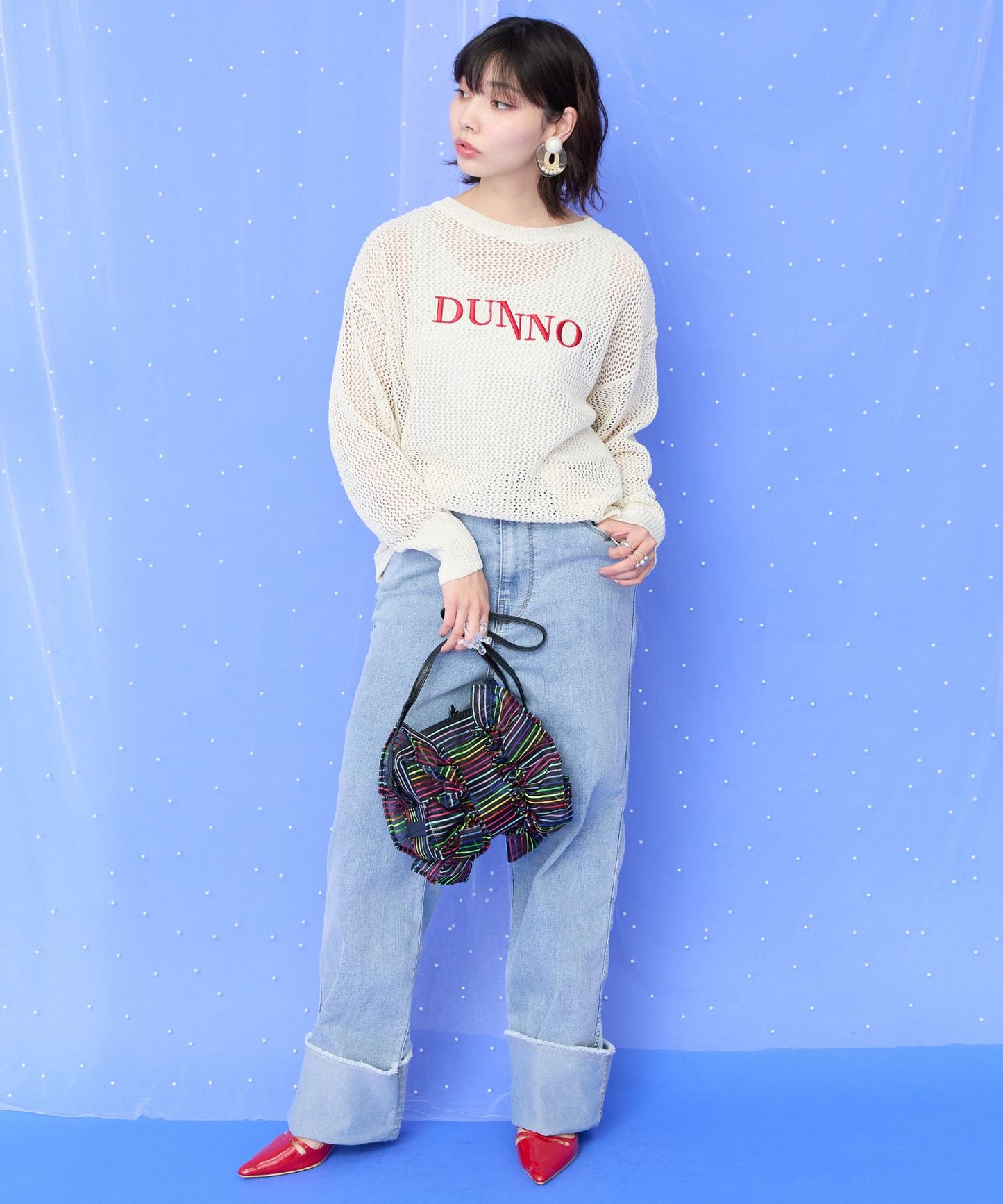 【FONT LAB】ロールアップワイドデニム