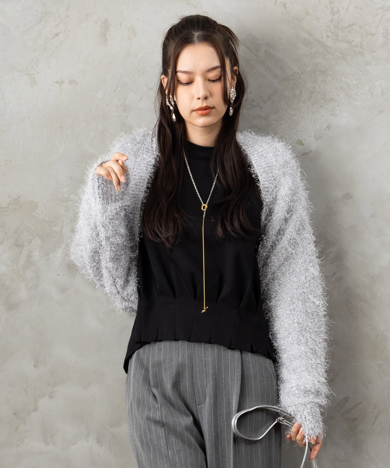 レディース ラメ シャギー ニット｜JETSET SOLO PLUS(ジェットセット