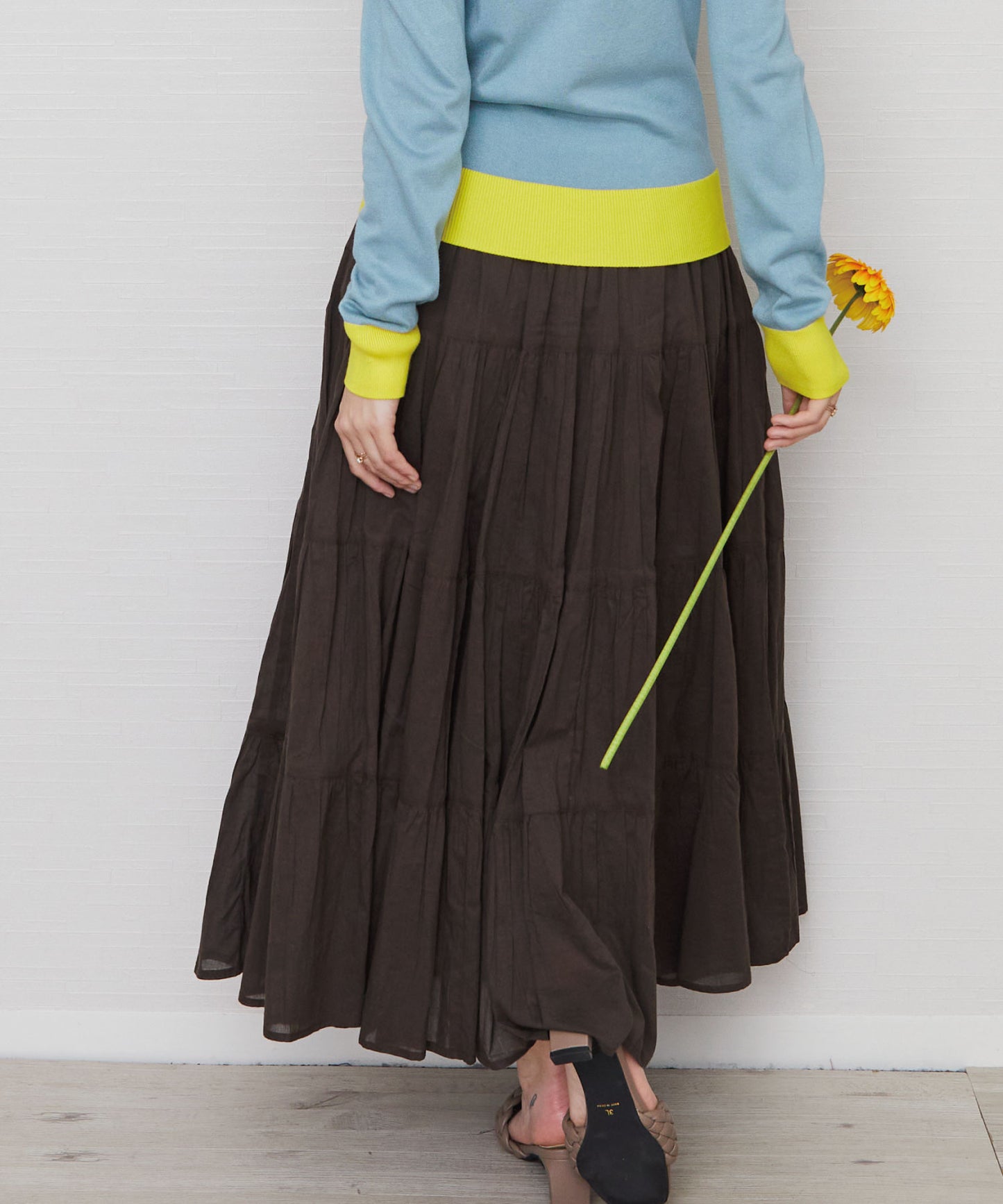 【INDUS luxury for JETSET SOLO PLUS】ボイルティアードスカート