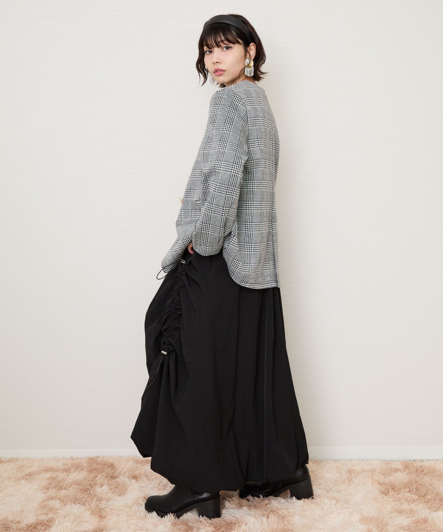 【FONT LAB】アシメドロストバルーンスカート