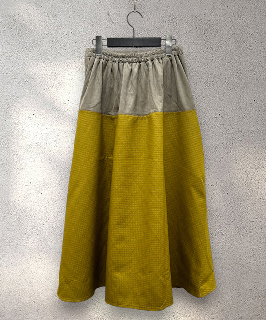 【FONT LAB】異素材コンビスウェードスカート