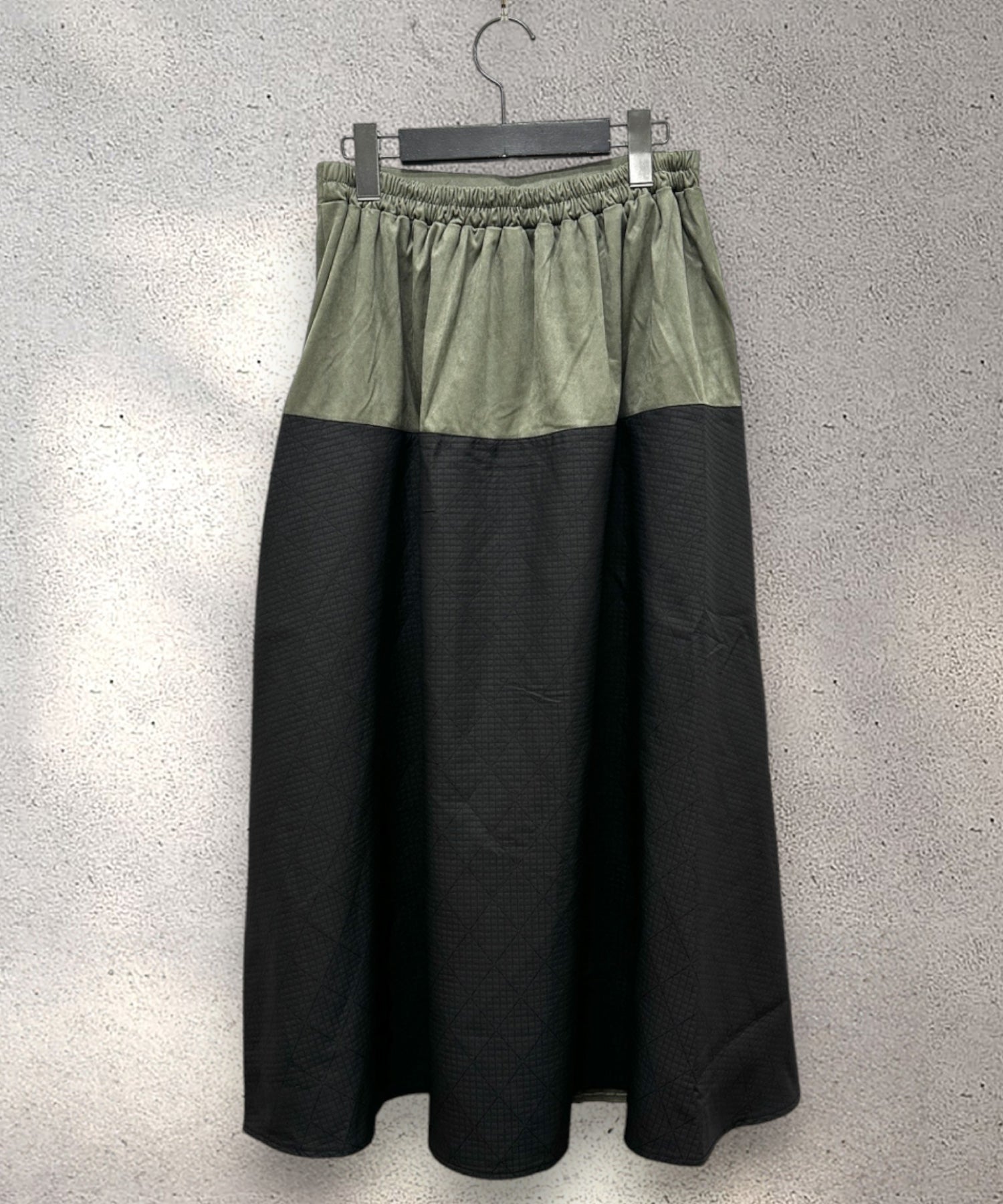 【FONT LAB】異素材コンビスウェードスカート