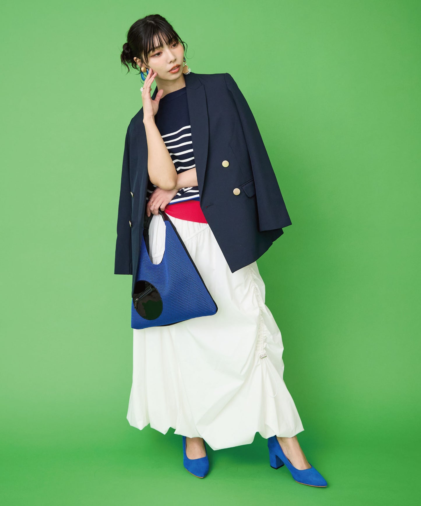 【JETSET SOLO PLUS】パネル切替Wブレストジャケット