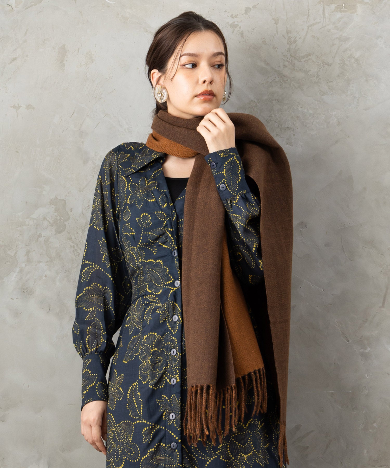 【SKATIE】ダブルフェイスストール