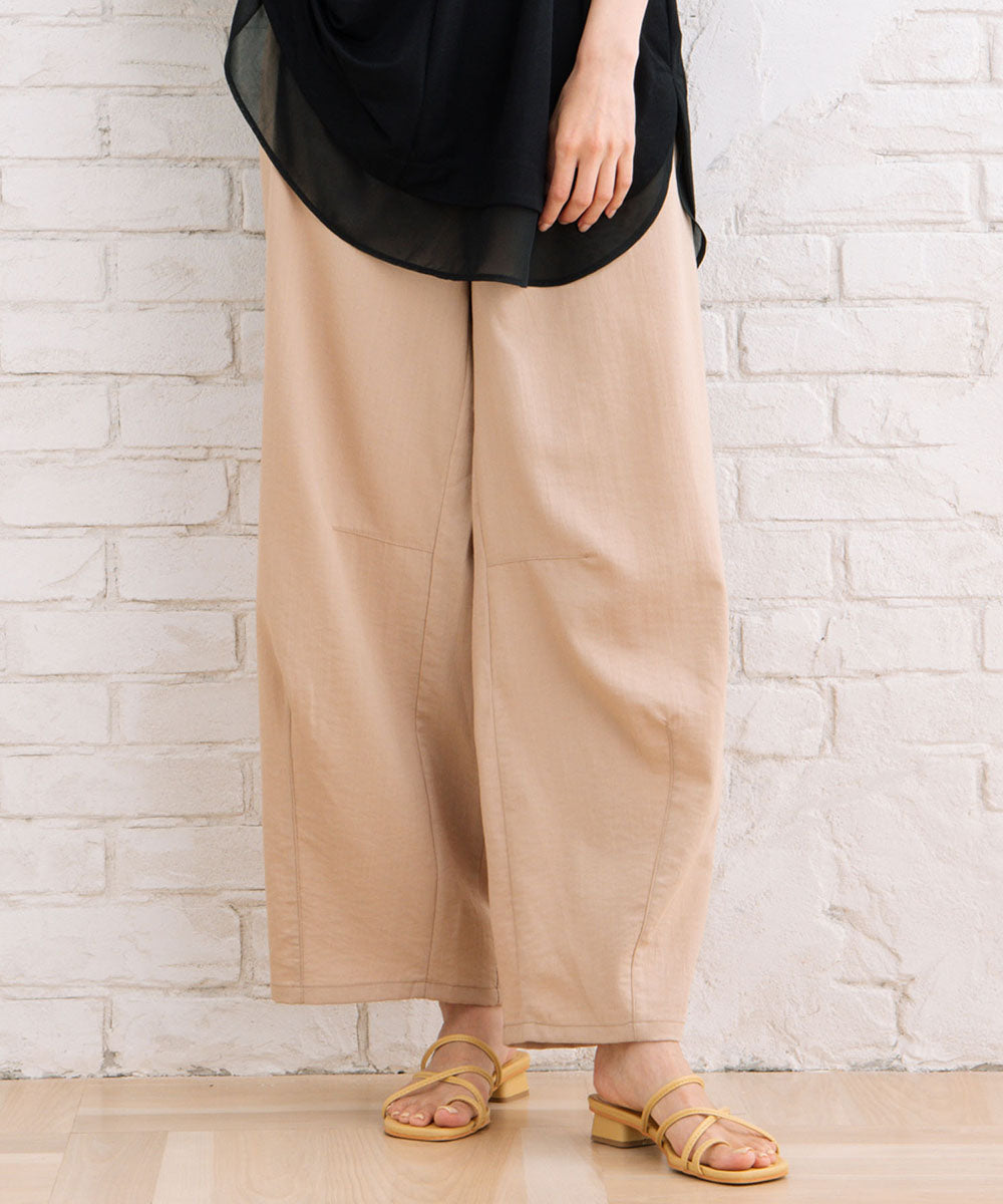 大きいサイズ レディース カーブ ワイドパンツ|大きいサイズ レディース ブランド 通販 安い WEB限定 カジュアル コーデ ファッション