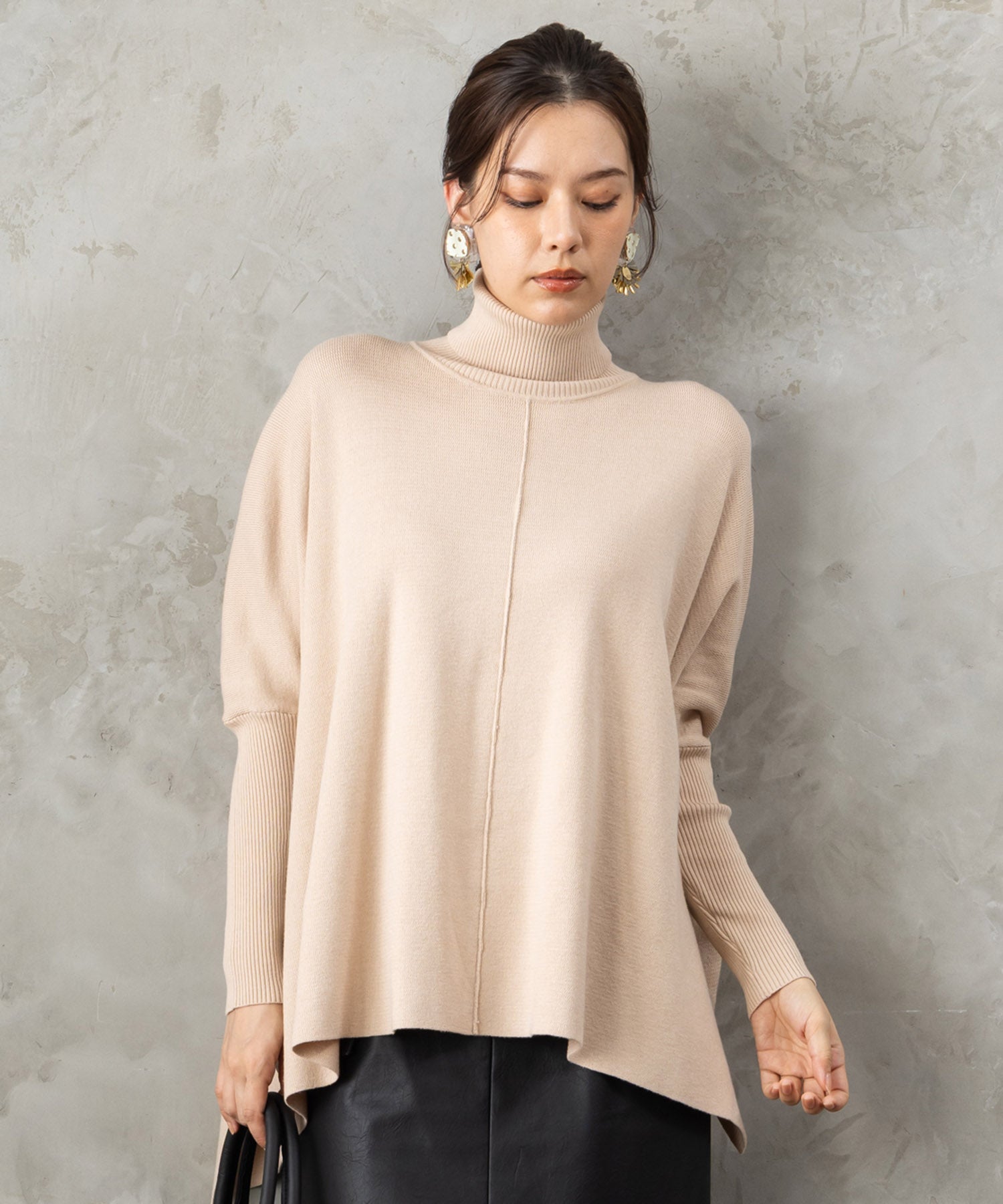 【FONT LAB】抗菌ポンチョニット