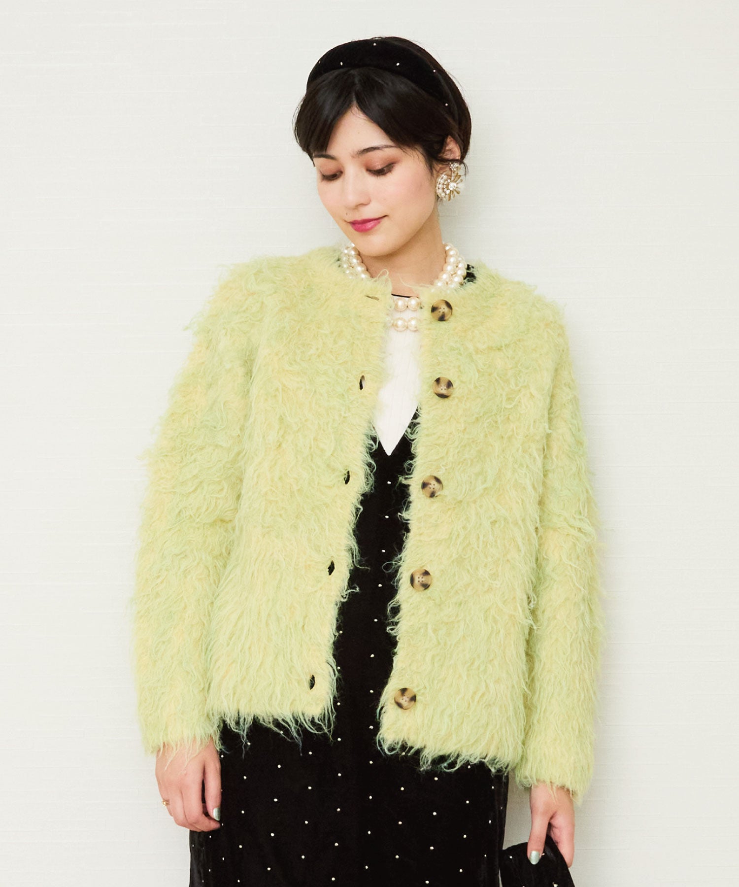 【FONT LAB】シャギーニットジャーディガン