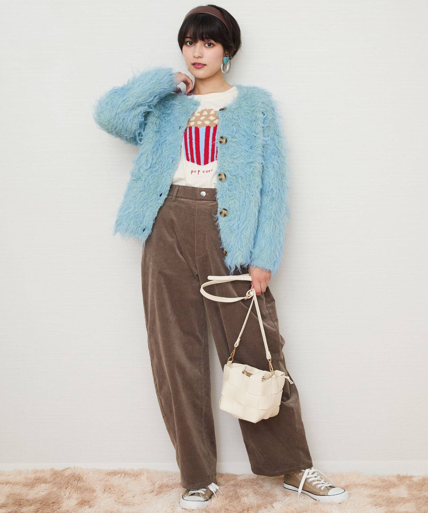 【FONT LAB】シャギーニットジャーディガン