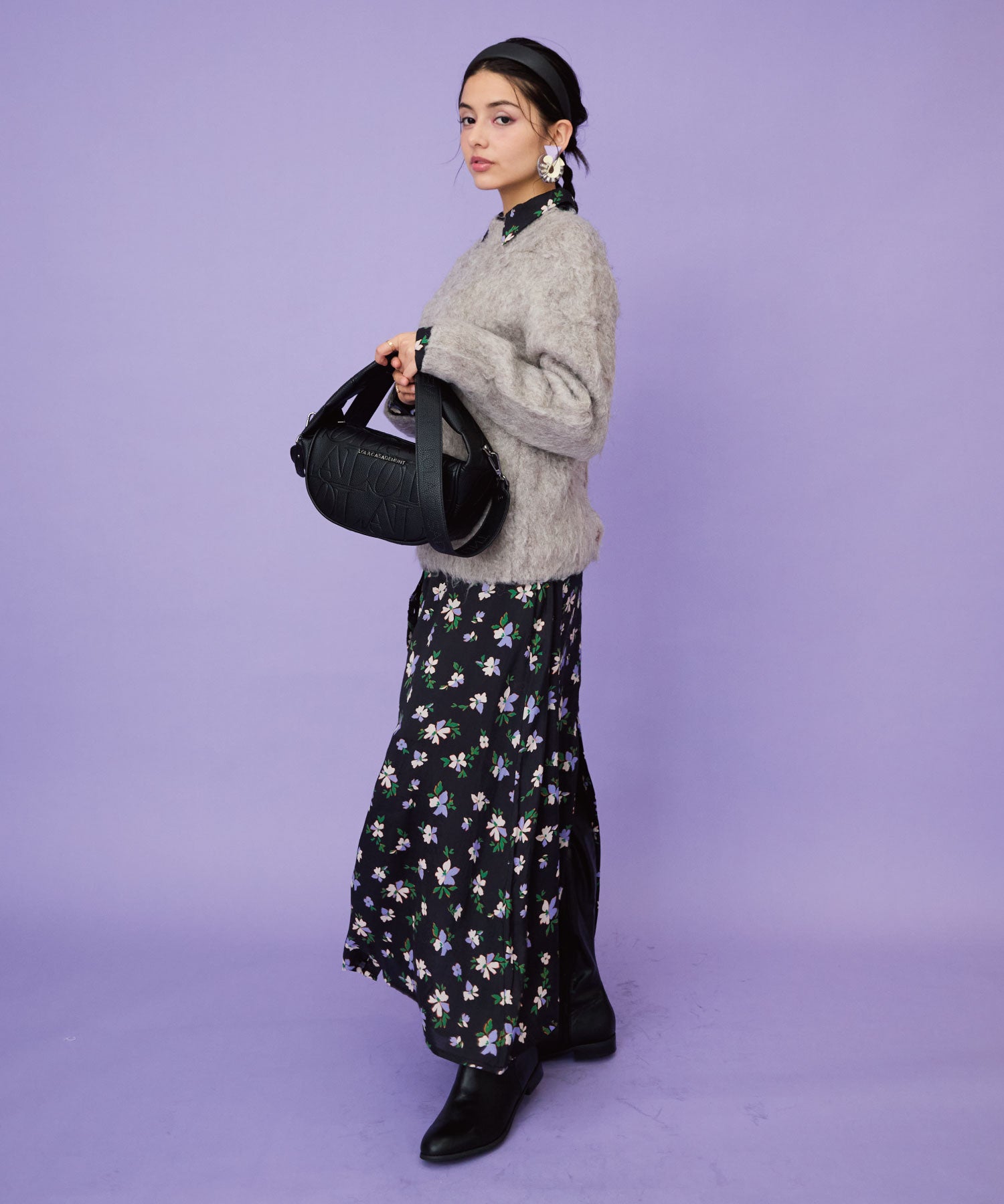 【FONT LAB】シャギーニットジャーディガン