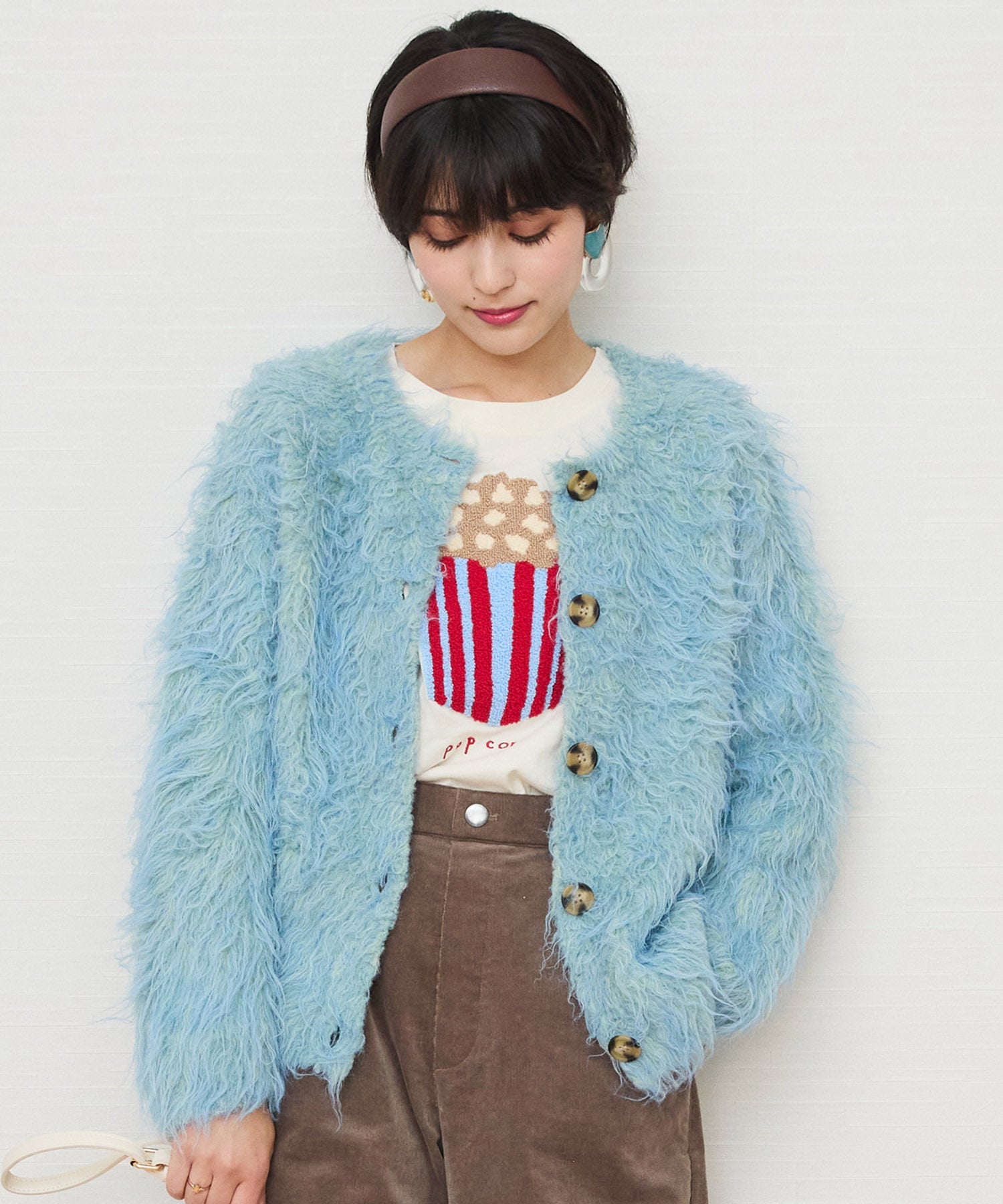 【FONT LAB】シャギーニットジャーディガン