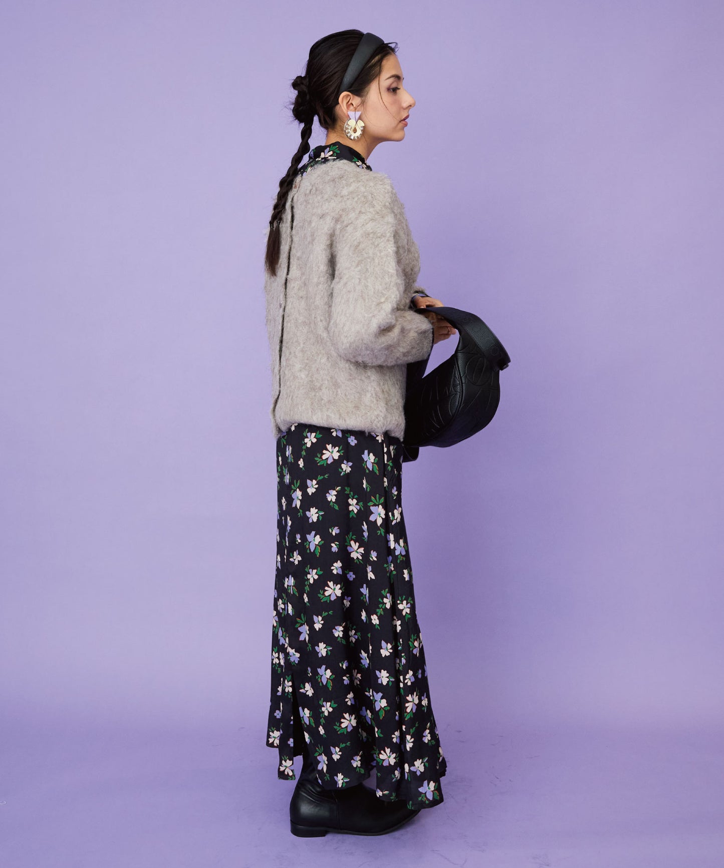 【FONT LAB】シャギーニットジャーディガン