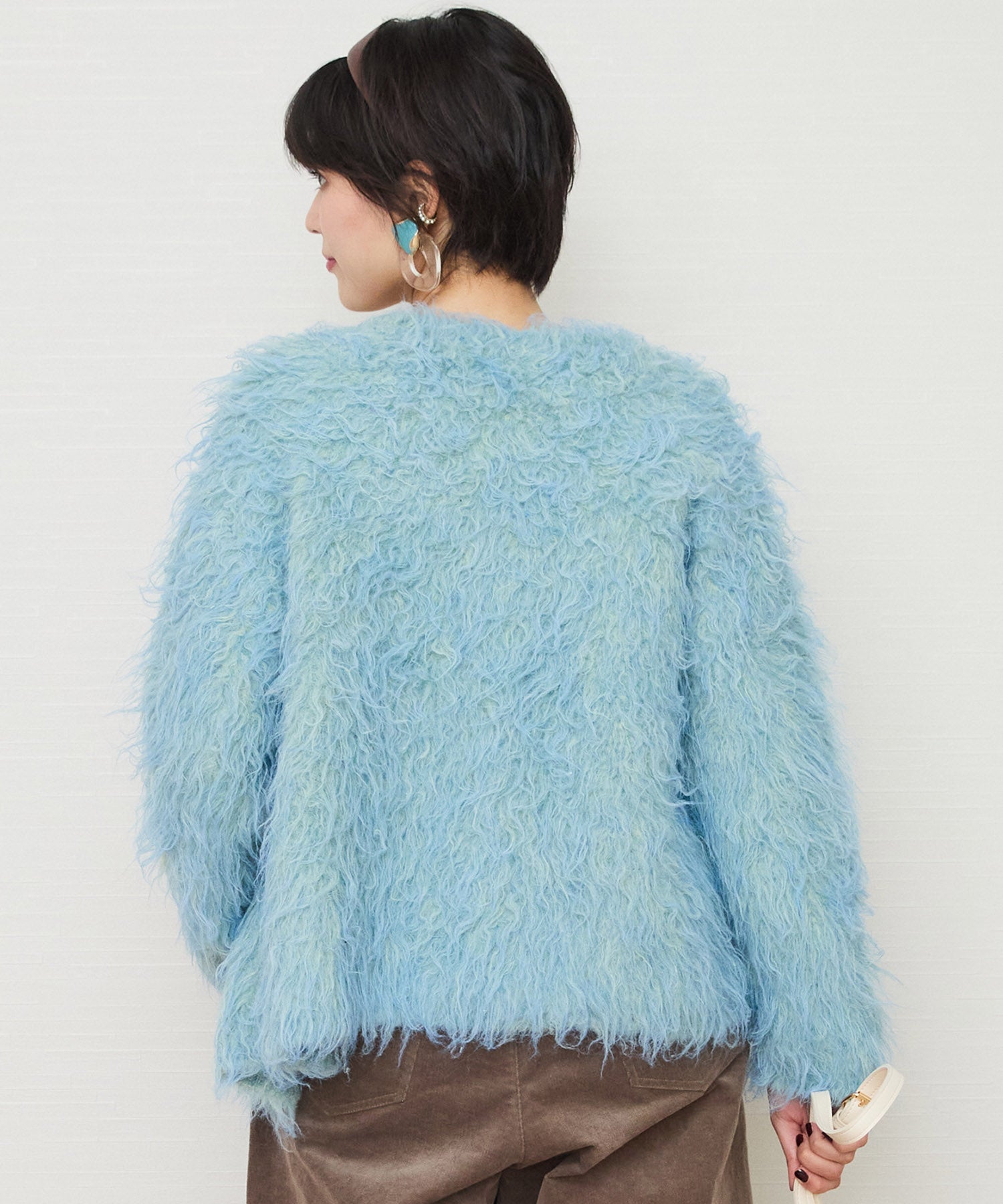 【FONT LAB】シャギーニットジャーディガン