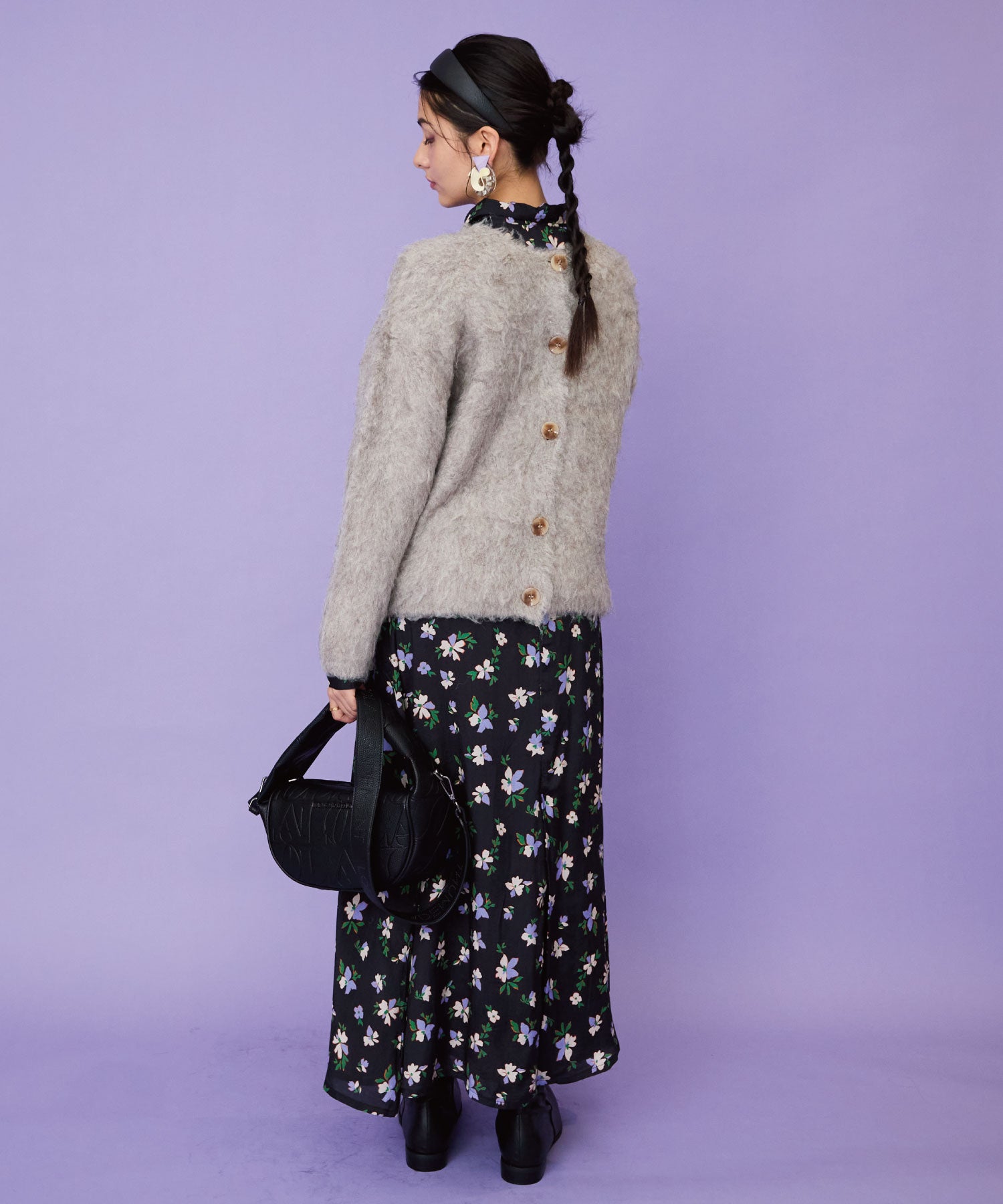 【FONT LAB】シャギーニットジャーディガン