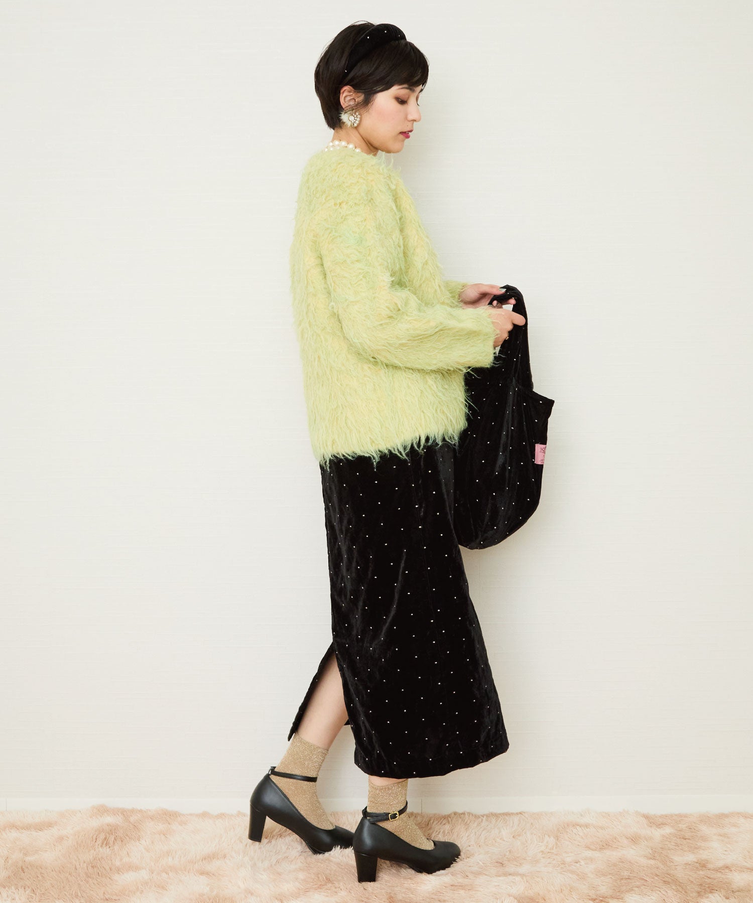 【FONT LAB】シャギーニットジャーディガン