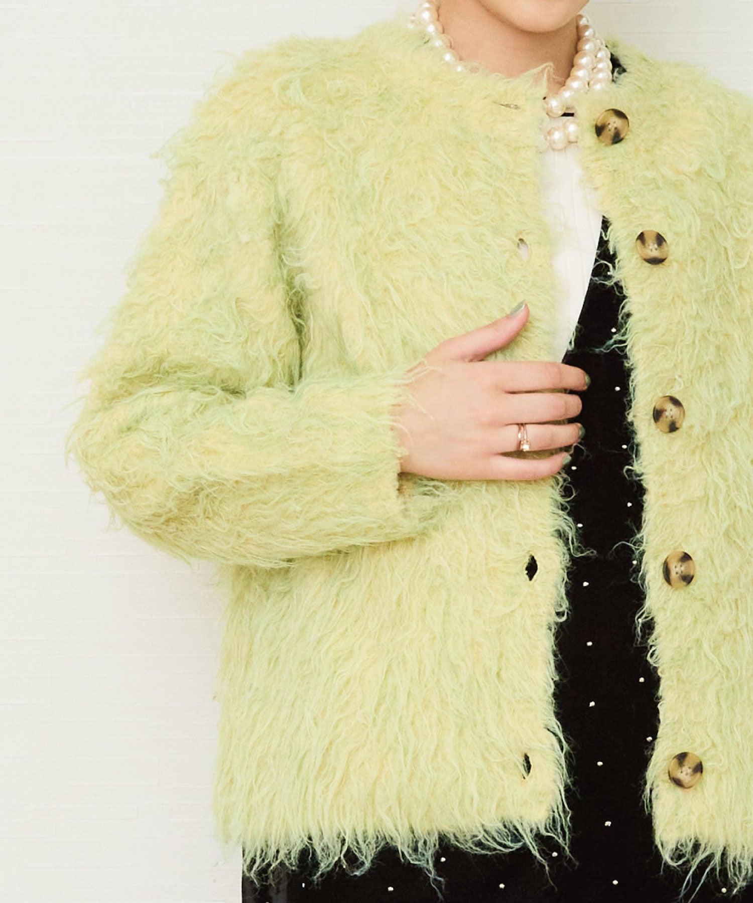 【FONT LAB】シャギーニットジャーディガン