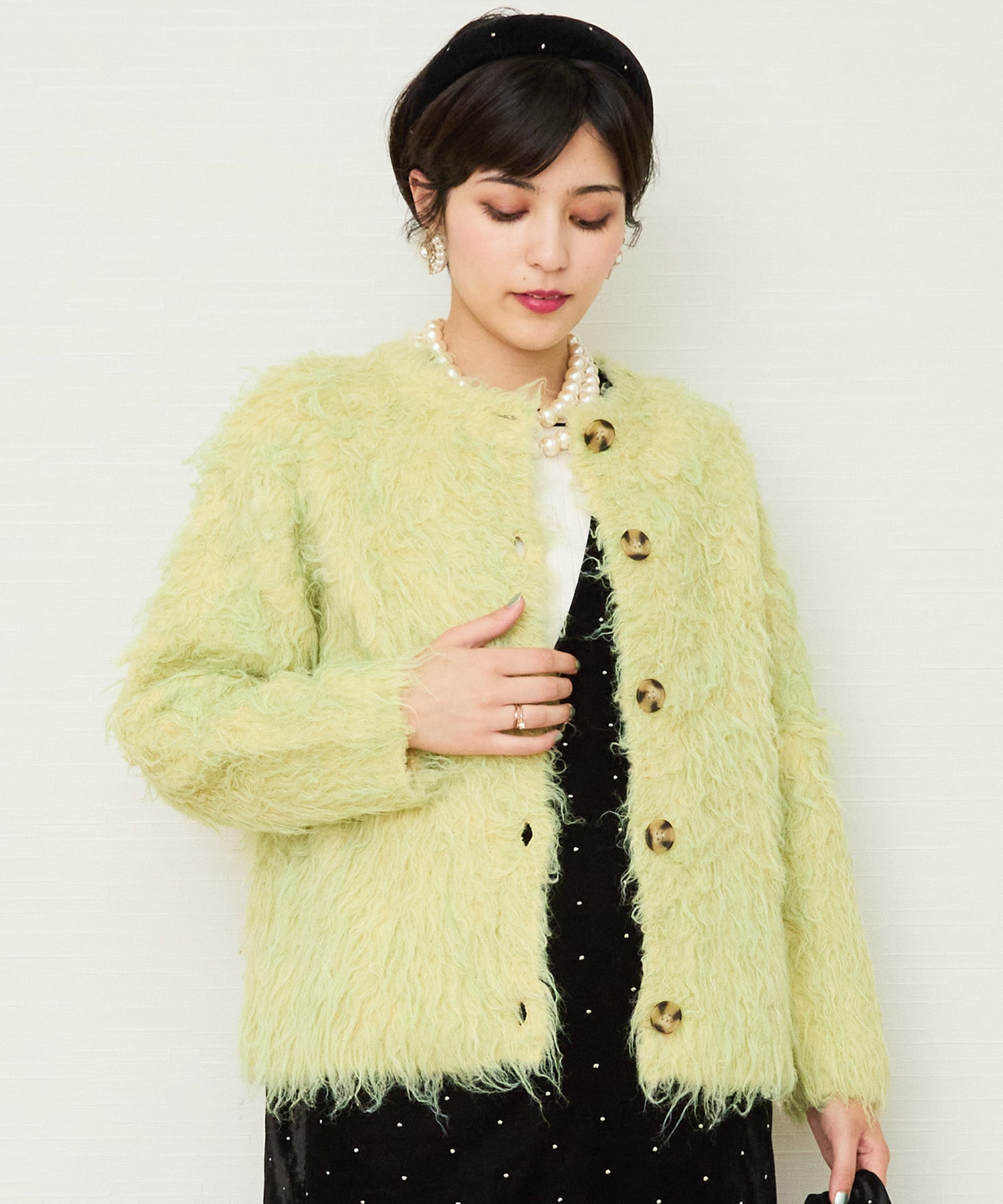 【FONT LAB】シャギーニットジャーディガン