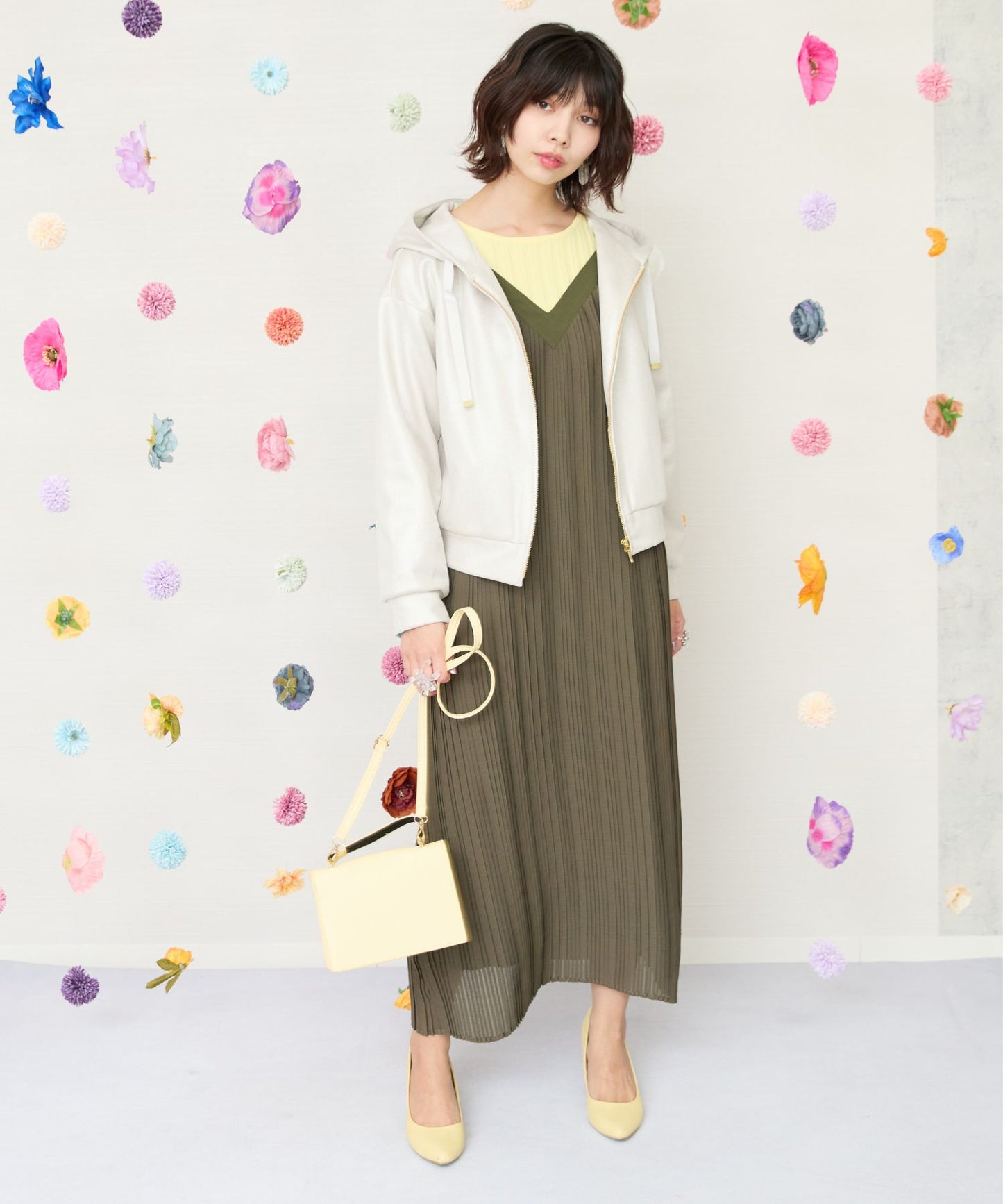 【FONT LAB】2WAYプリーツジャンパースカート