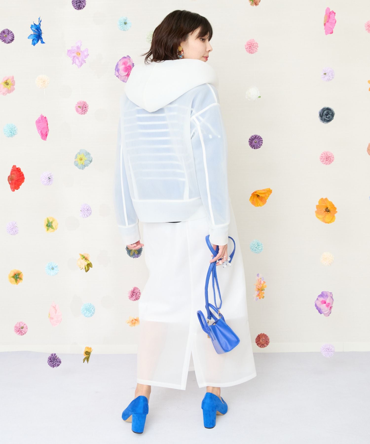 【FONT LAB】シアーダンボールフーデットブルゾン