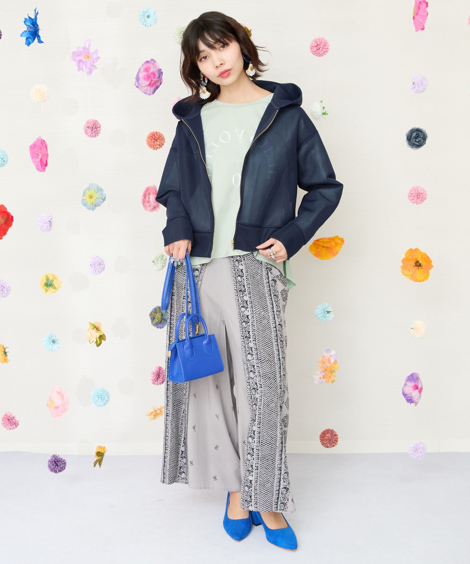 【FONT LAB】シアーダンボールフーデットブルゾン