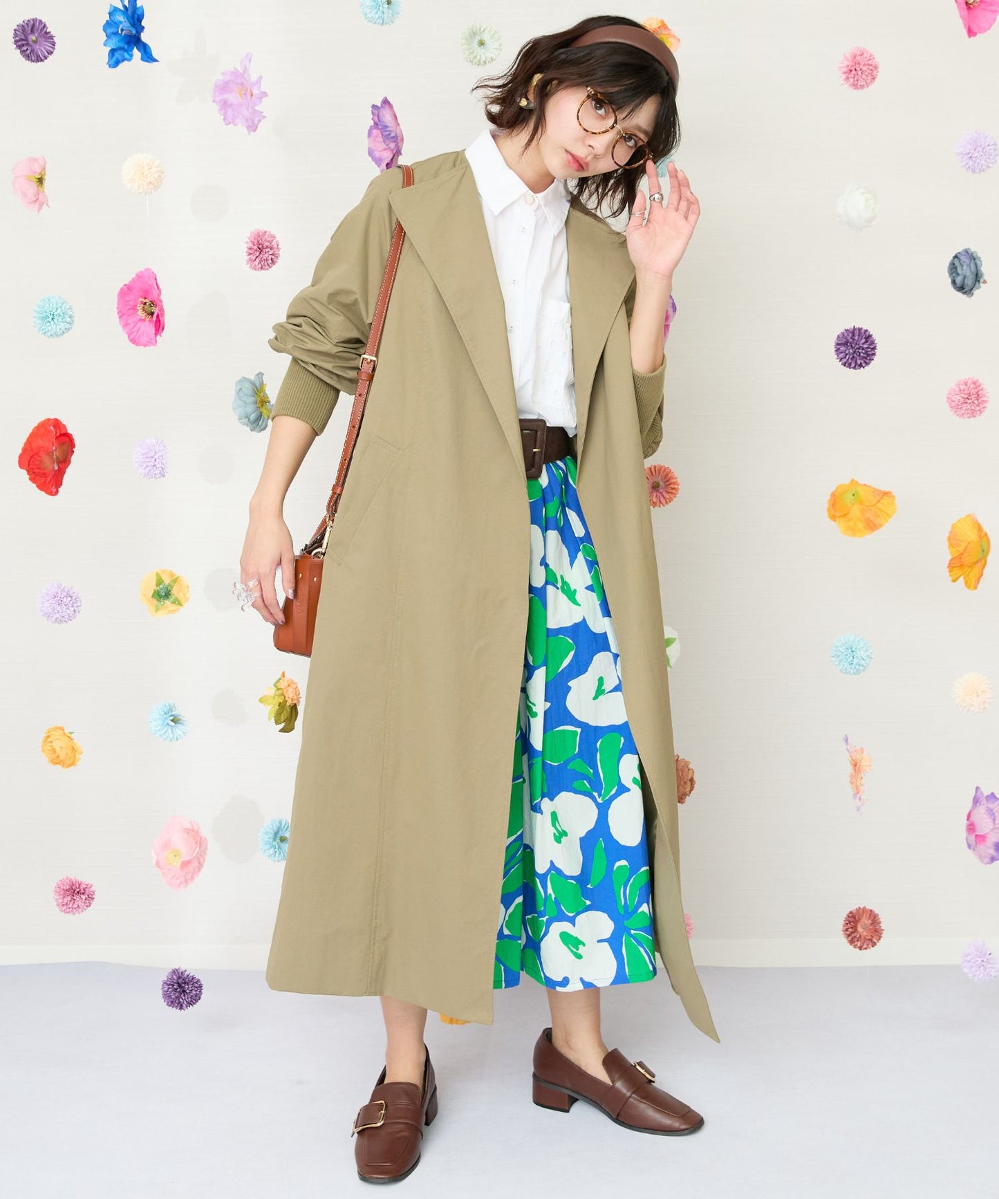 【COMPANIA FANTASTICA】ボスコプリントスカート