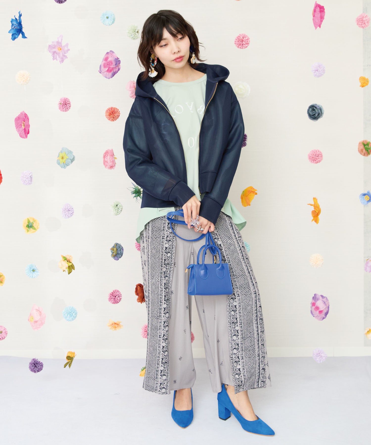 【FONT LAB】シアーダンボールフーデットブルゾン