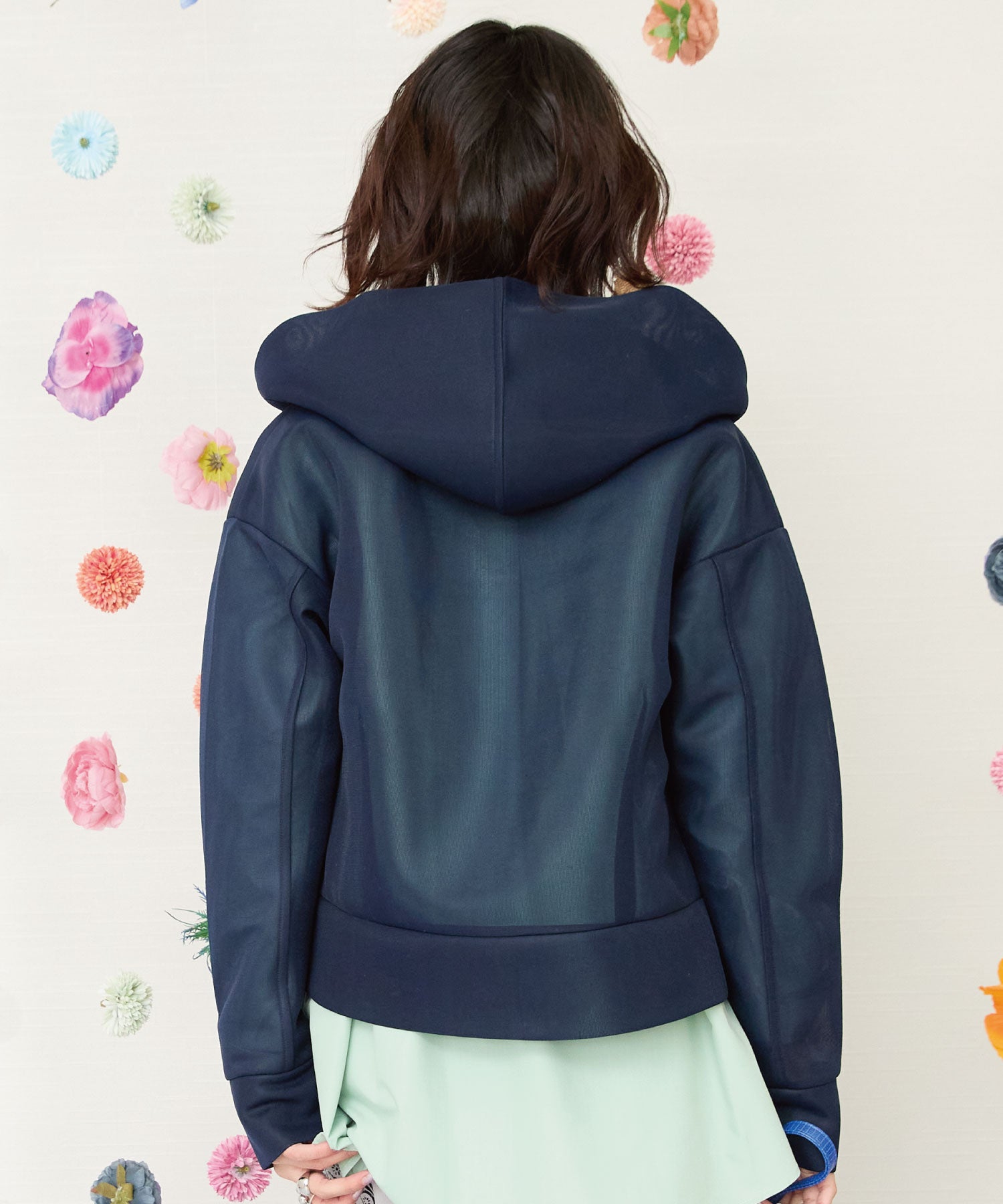 【FONT LAB】シアーダンボールフーデットブルゾン