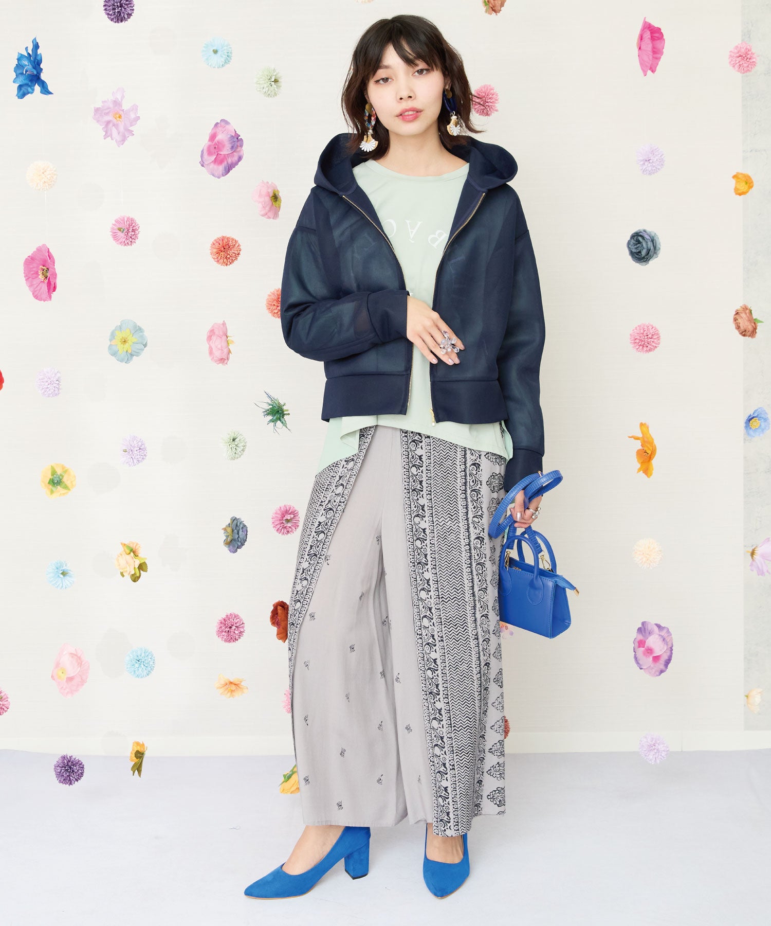 【FONT LAB】シアーダンボールフーデットブルゾン