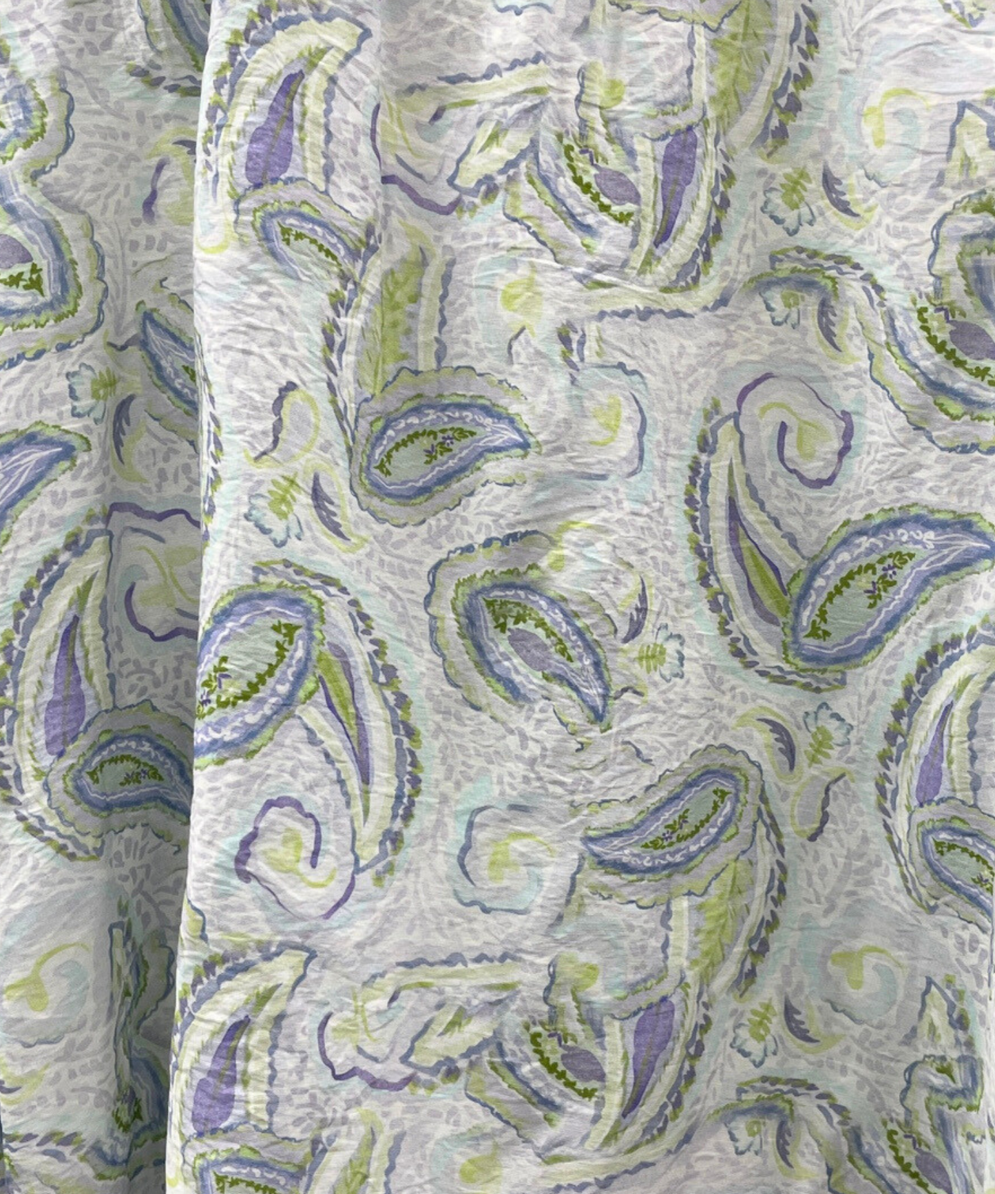 【see U soon】ペイズリー水彩プリントシャツ