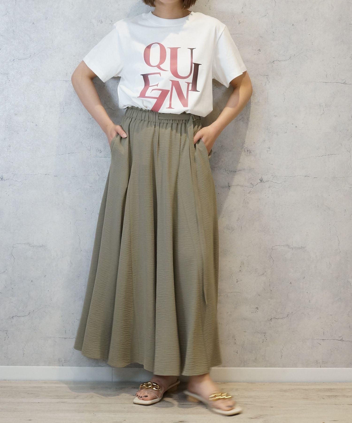 【FONT LAB】温感プリントロゴTシャツ