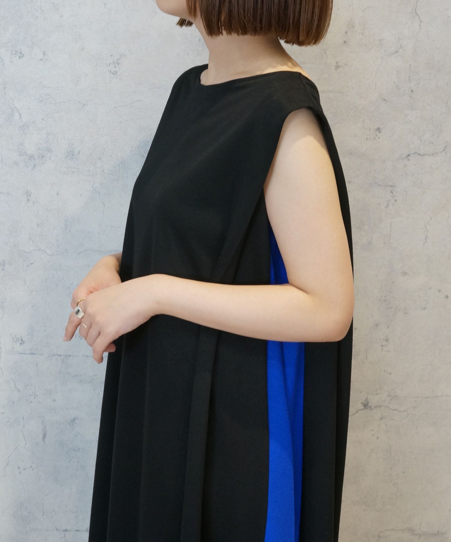 【FONT LAB】COOLTOUCHバイカラー2WAYワンピース