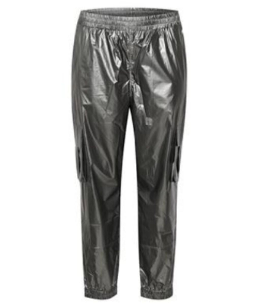 KAFFE curve ダークメタル箔パンツ