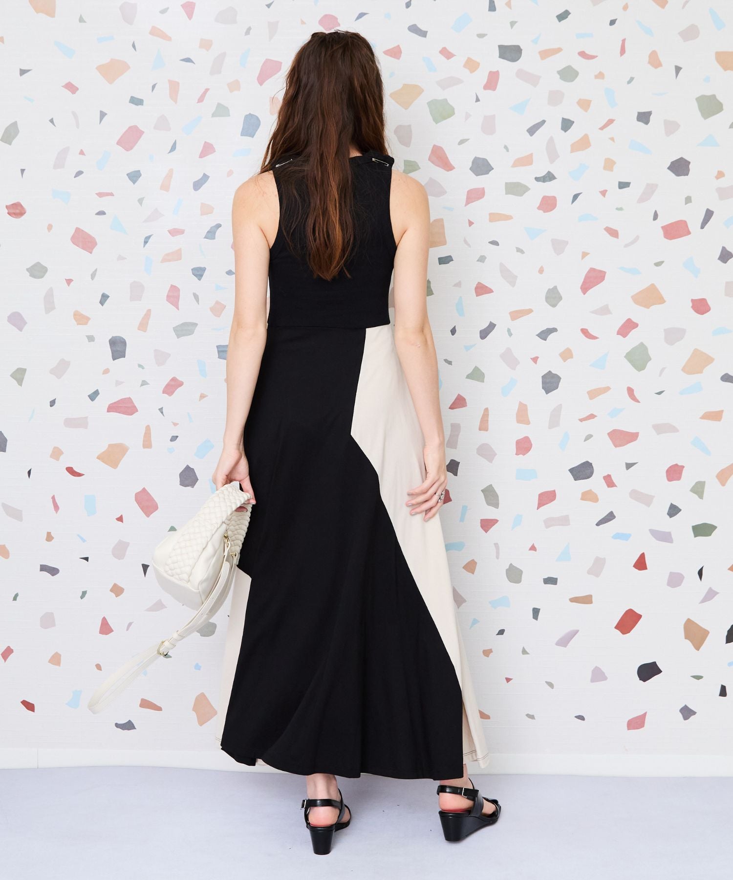 【BSB】モノトーンデザインワンピース