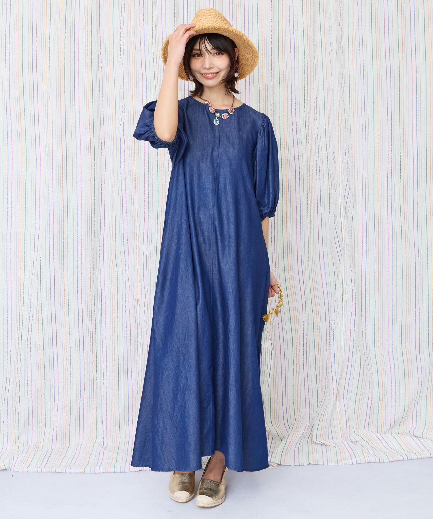 レディース デニム ワンピース パフスリーブ|JETSET SOLO PLUS(ジェットセットソロプラス) 公式通販|レディース ファッション きれいめカジュアル