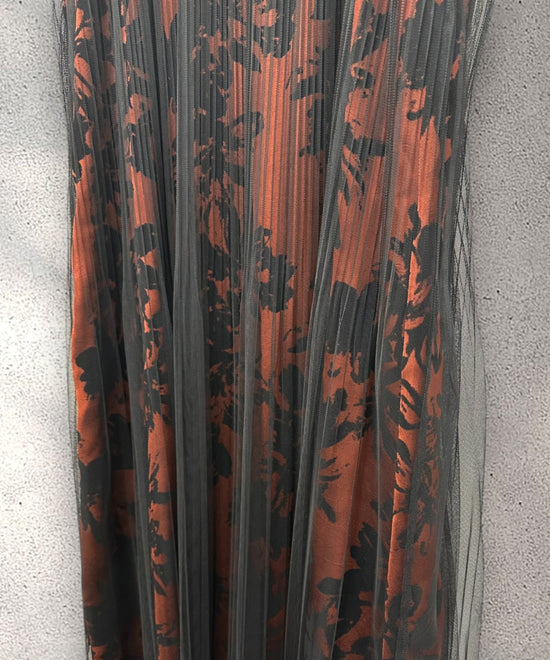 【FONT LAB】フロッキープリント×チュールコンビワンピース