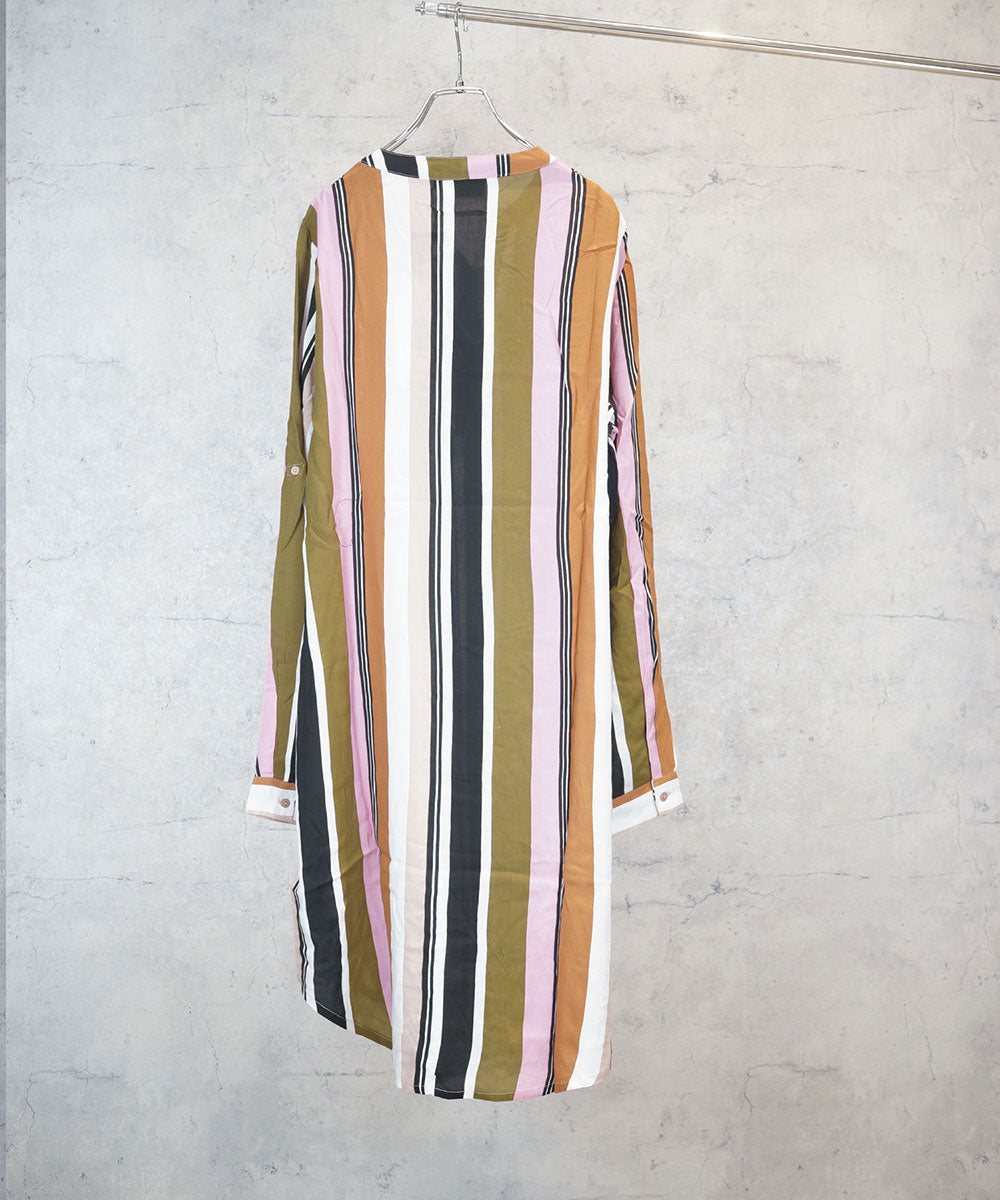 KAFFE アソートプリントシャツチュニック